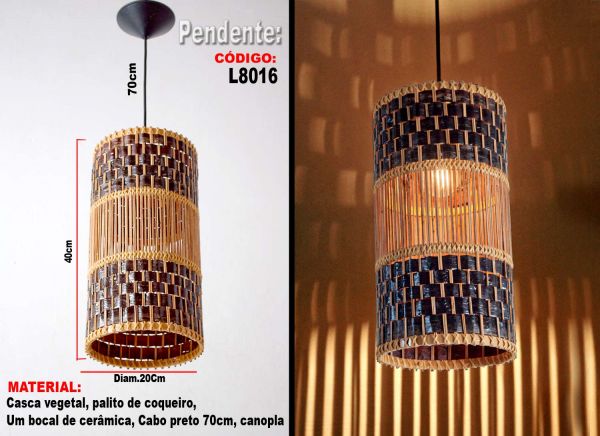 Pendente artesanal Itacare-ba