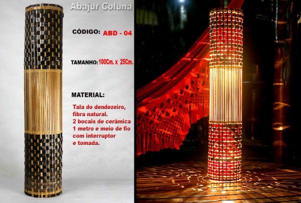 Abajur redondo Itacaré-ba