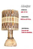 Abajur de mesa artesanal Itacaré-ba