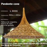 Pendente cone artesanal